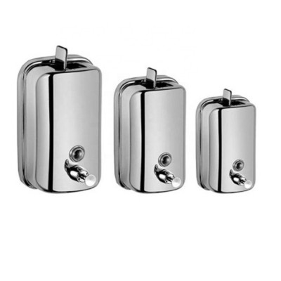 Stainless steel public toilet manual disinfectant liquid soap dispenser